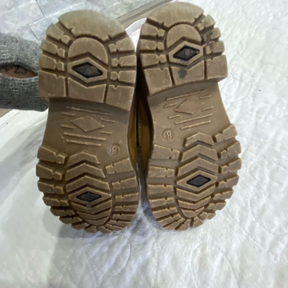 Beverly Hills Polo Club Kids Tan Lace-Up Ankle Boots- Size 8 Toddler - Picture 5 of 6